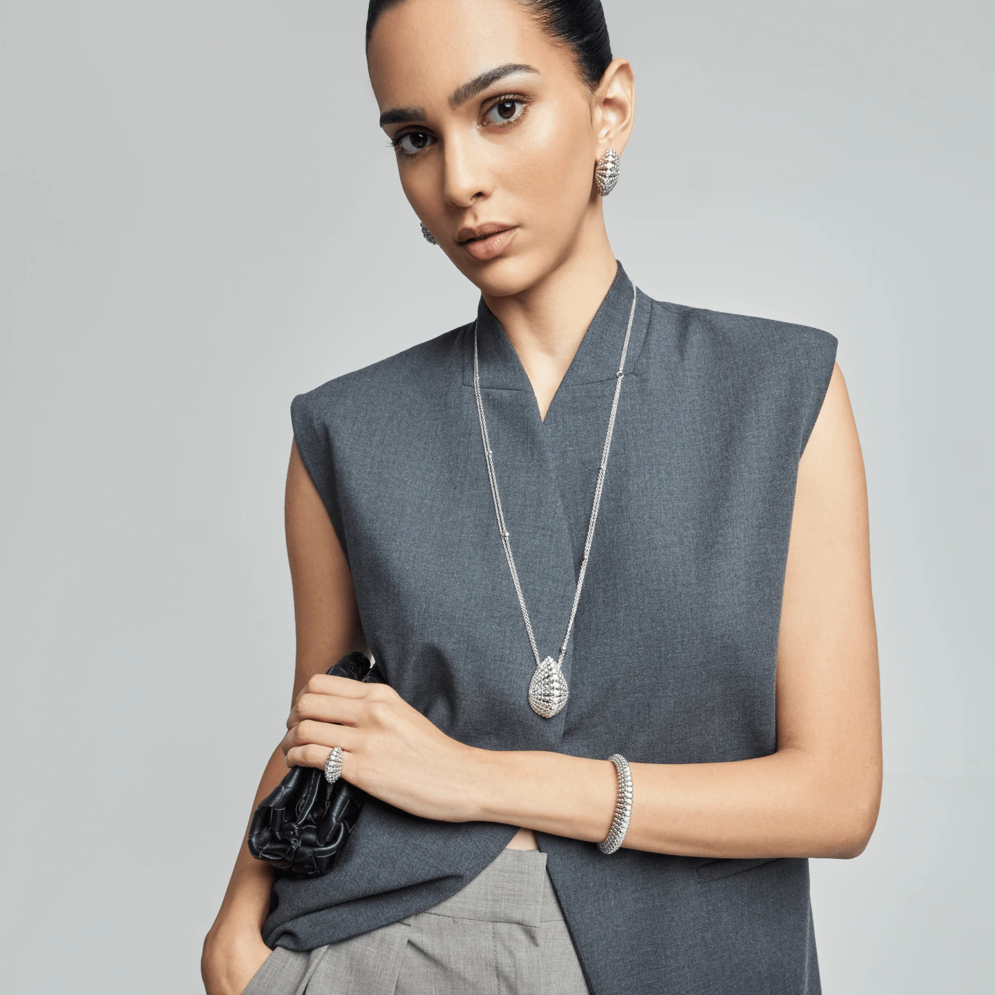 BUBBLES WHITE GOLD BRACELET - Image 3