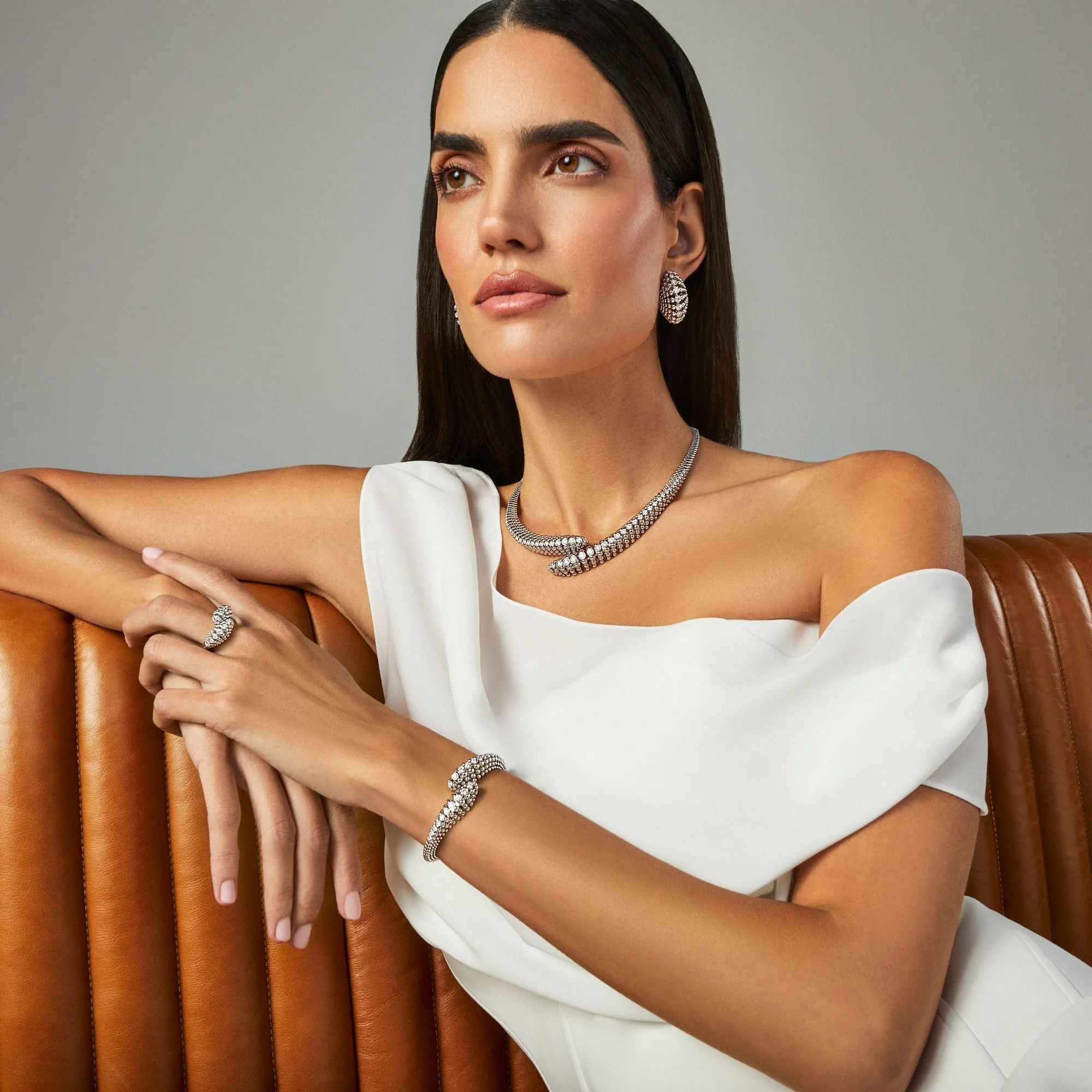 BUBBLES CONTRARIÉ WHITE GOLD BRACELET - Image 3