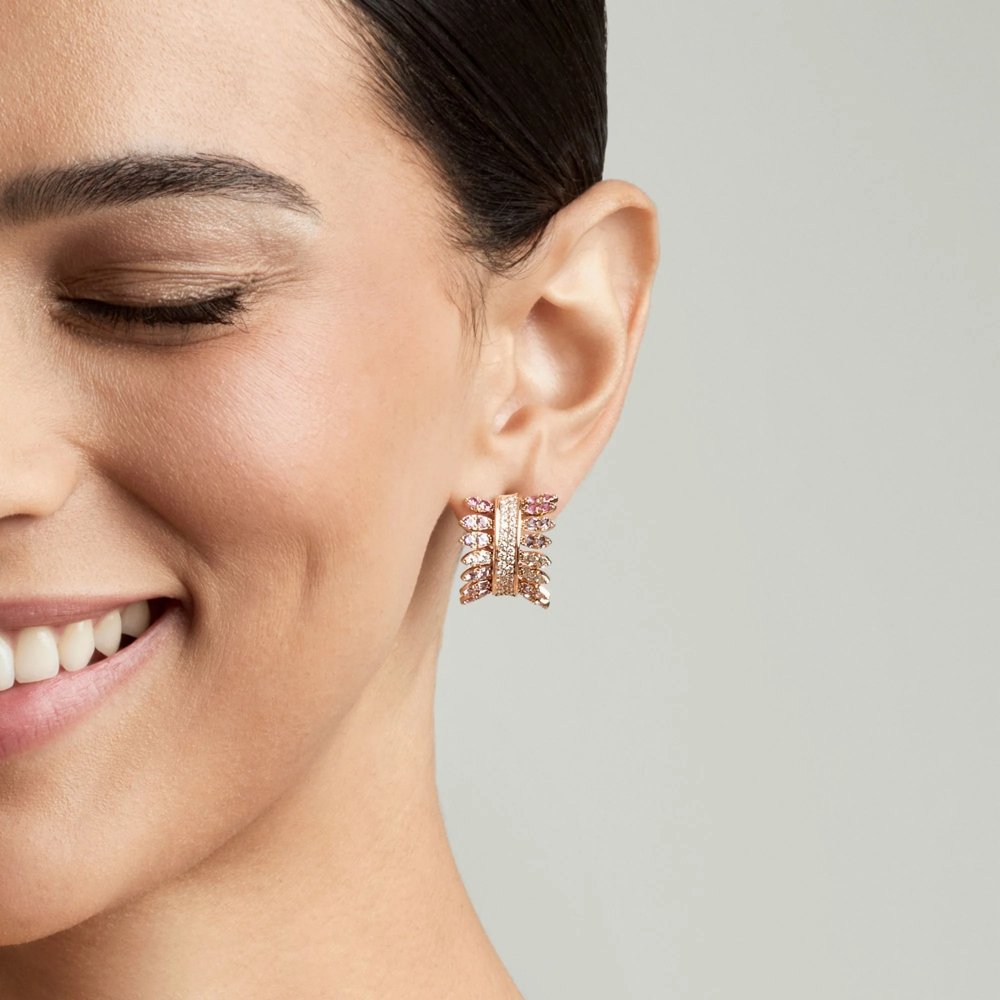 SPETTINATO PINK SAPPHIRES EARRINGS - Image 3